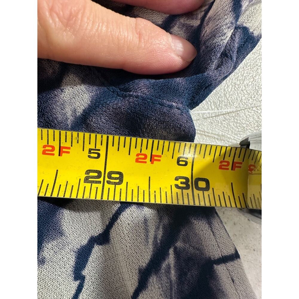 NEW Free People XS Tie Me Down Top Oversized Bohemian Tie Dye Sheer Lace A34 - Picture 7 of 8